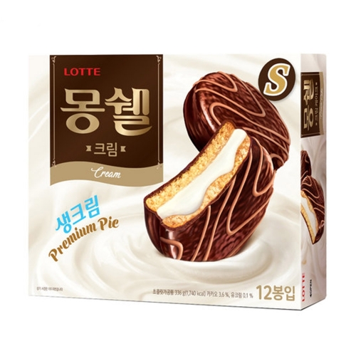 롯데 몽쉘 생크림 오리지날 12개입 408g