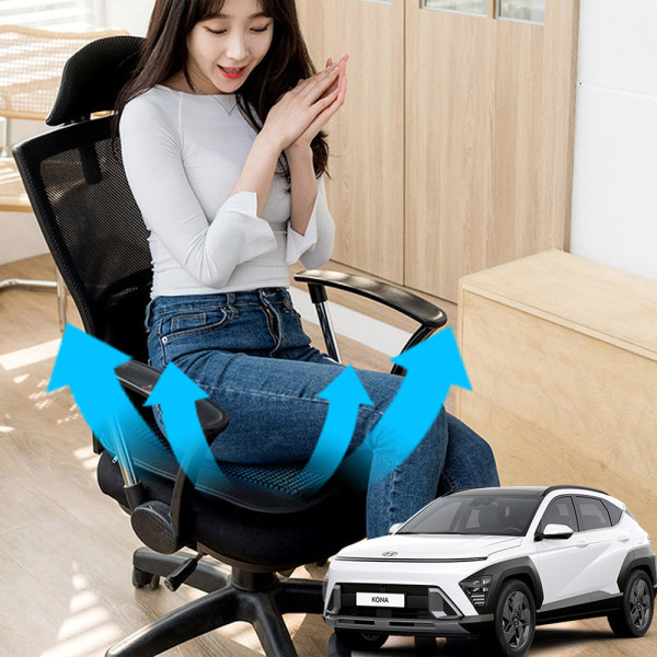 디올뉴코나 시원한쿨링팬 메쉬 쿨링방석 호환