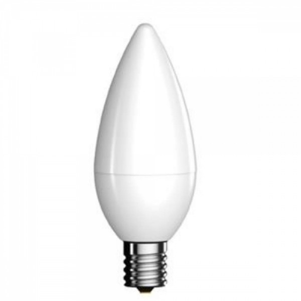 LED 촛대구 5W 주광색 불투명 조명 전구 LED전구