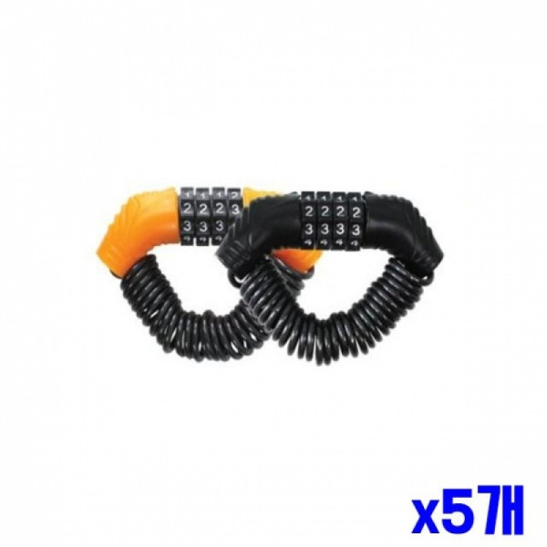 슬림 자유번호 자전거열쇠 x5개 도난방지 자물쇠