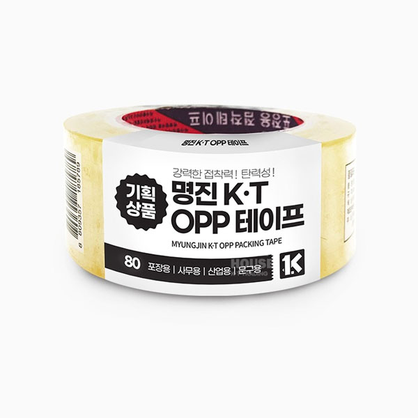 명진KT OPP 박스 테이프 투명 48x80Y