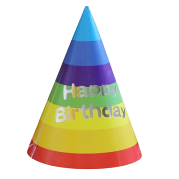 생일 축하 고깔 모자 무지개 생일 파티 용품 파티햇