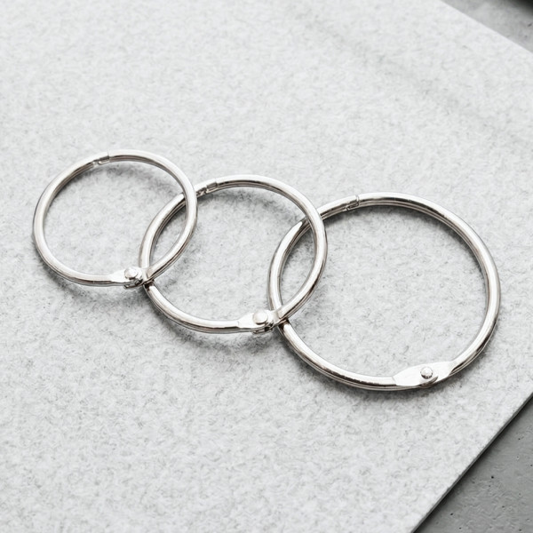 메모장 영 단어 암기 인덱스 카드 연결 고리 링 중형 40mm 45mm 50mm 10P