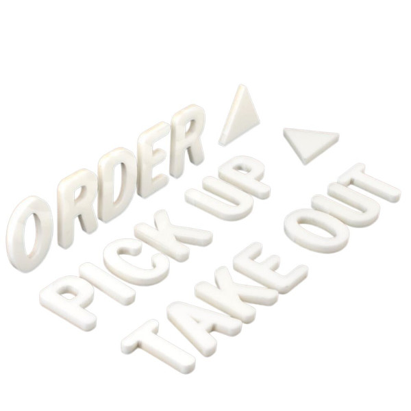 부착식 아크릴 안내스카시 ORDER - 화이트