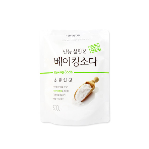 만능살림꾼 베이킹소다리필 500g 주방세제 천연세제 과일세척 베이킹소다