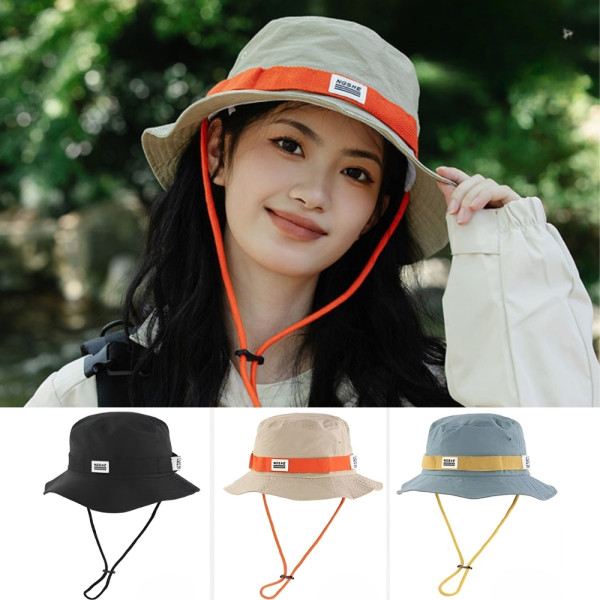 컬러라인 버킷햇 여름 모자 가을 벙거지 햇빛차단 낚시 캠핑 등산 여행 스트링 사파리 선캡