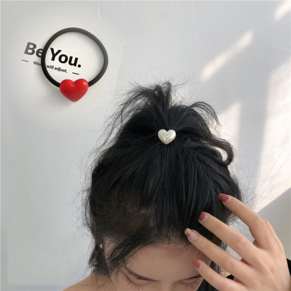 러브 하트 쁘띠 머리 헤어 끈
