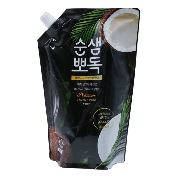 순샘 뽀독 주방세제 무향 리필 파우치 1L 일반주방세제
