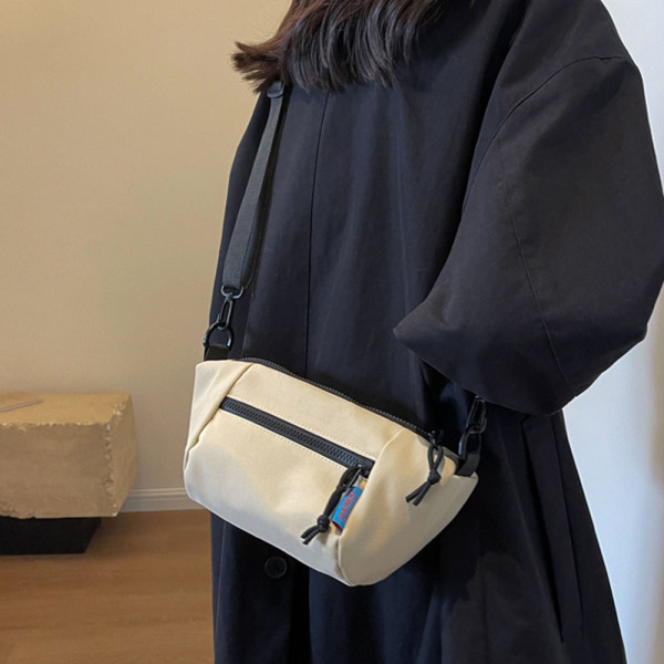 여성 여행 크로스 백 핸드폰 소지품 가방 연베이지