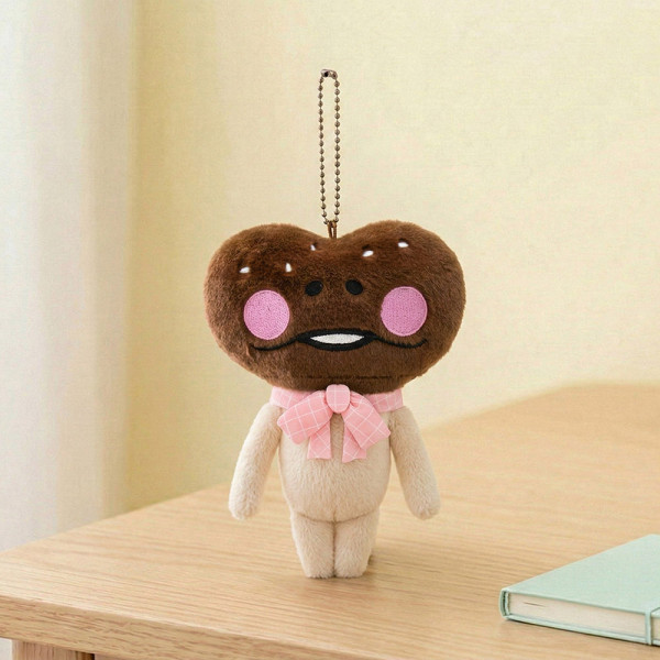 나메코 봉제인형 키링 16cm-고백초코
