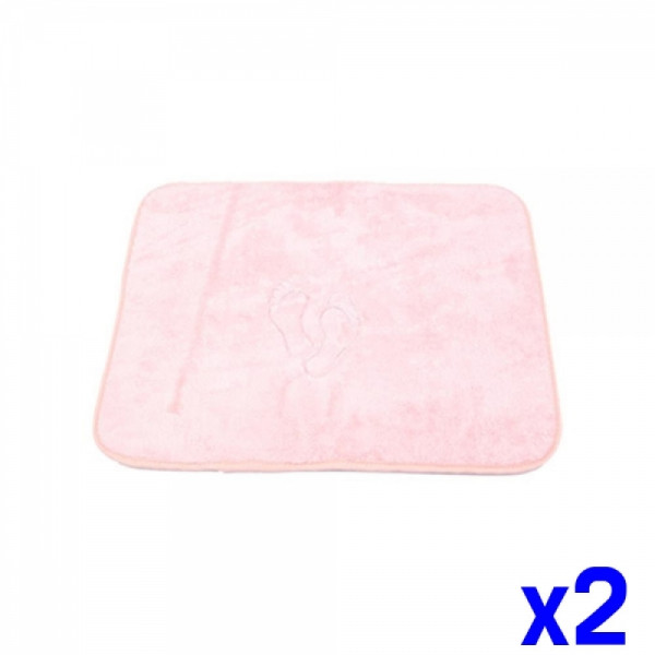 극세사 양면 발매트 대 52x40cm x2개 화장실매트 러그