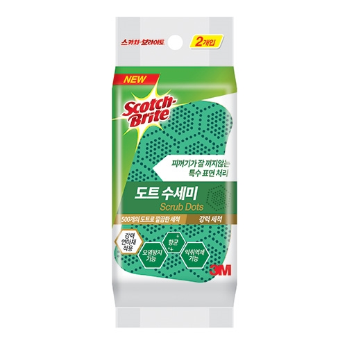 3M)도트수세미강력(2개입)