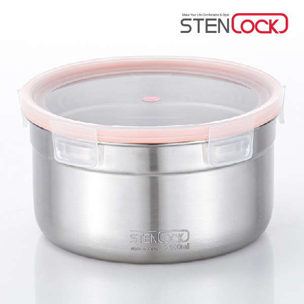 스텐락 퓨어 원형밀폐용기 9호 2100ml