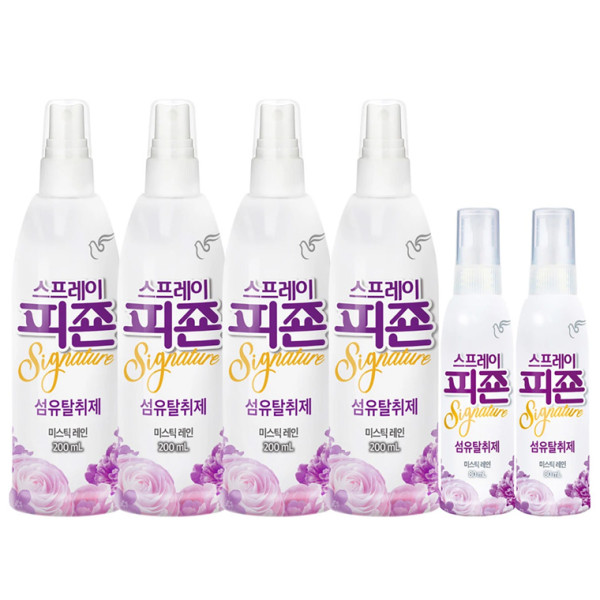 피죤 리치퍼퓸 섬유탈취제 80ml x 2 200ml x 4 - 미스틱레인