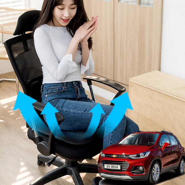 더뉴트랙스 시원한쿨링팬 메쉬 쿨링방석 호환