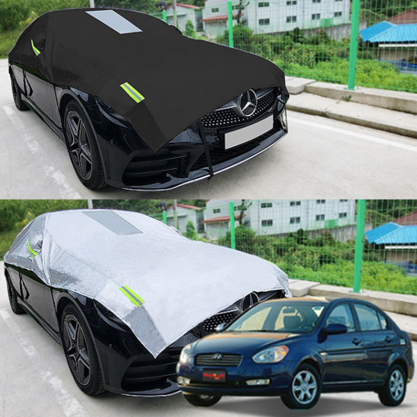 베르나 성에방지 덮개 자동차커버 반커버