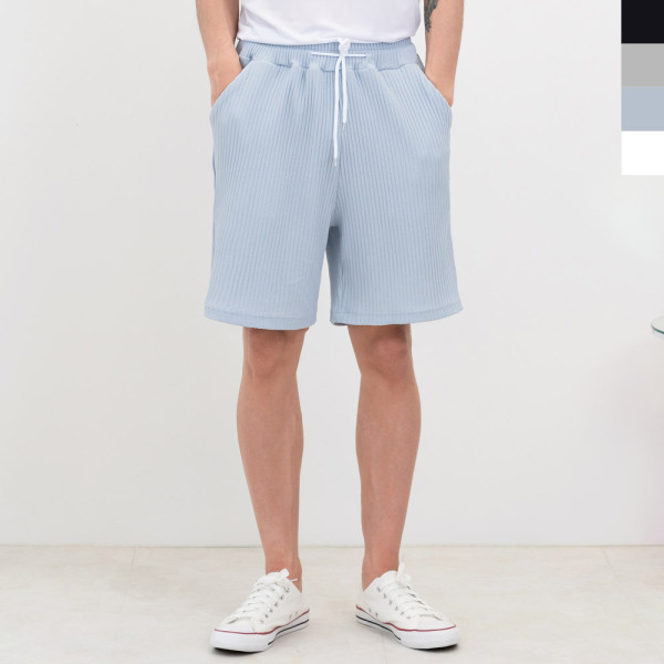 GQQ KS31 남자플리츠밴딩반바지