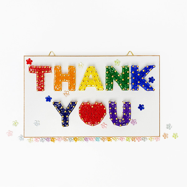 (TD) (집콕) 스트링아트 THANK YOU 만들기 - 1인세트