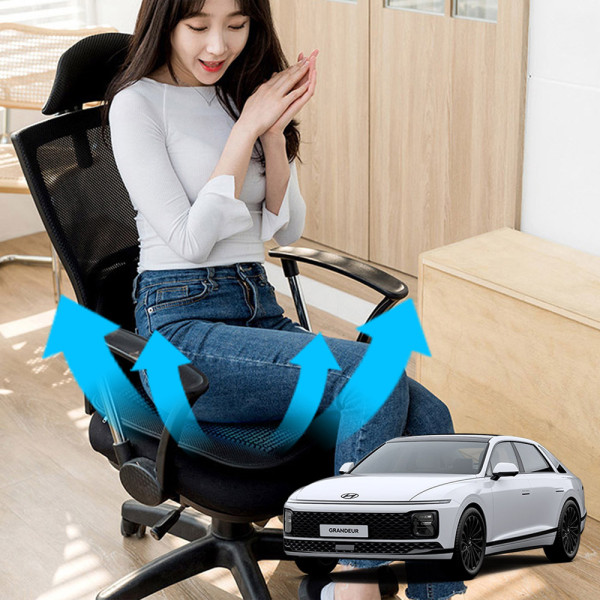 그랜저GN7 시원한쿨링팬 메쉬 쿨링방석 호환