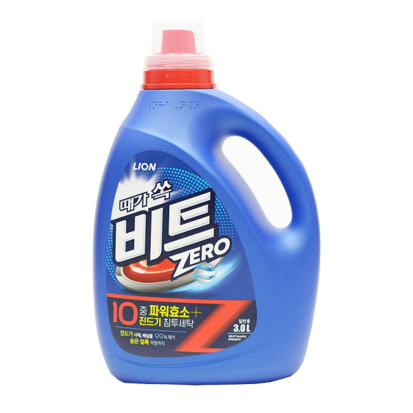 때가 쏙 비트 제로 액체 세탁세제 일반용 3L 세탁세제
