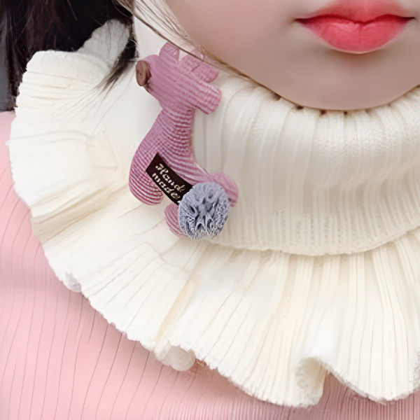 [별별창고]G 기린 캐릭터 프릴 넥워머 겨울용
