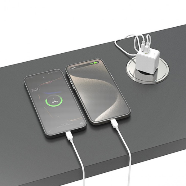 가정용충전기 10.5W C1구 USB1구 4632 케이블미포함