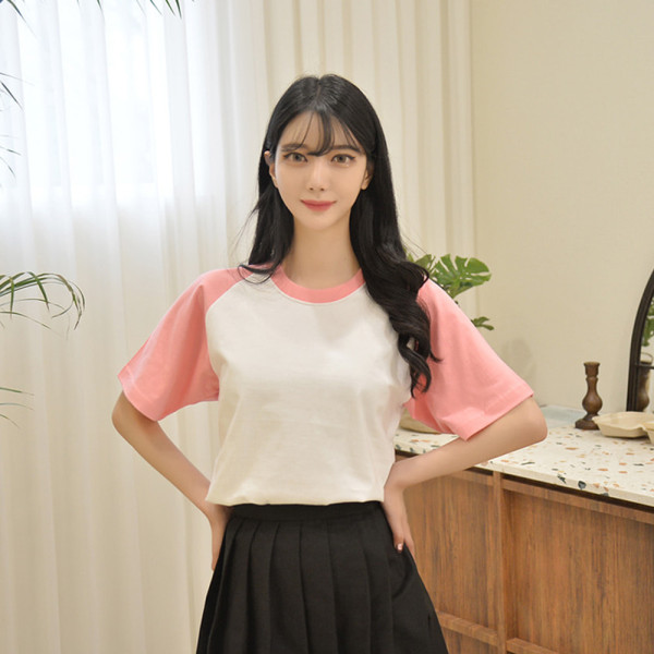 교복몰 20수 래글런 티셔츠 (7colors) 유니폼 반티 티