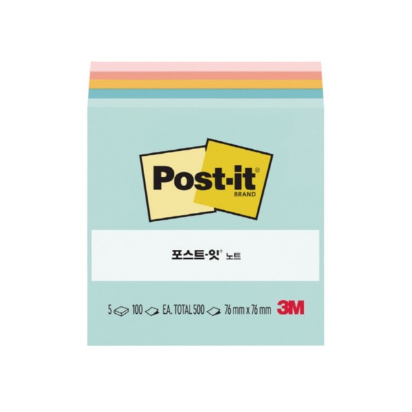 포스트-잇 노트 컬렉션팩 654-5 비치사이드카페
