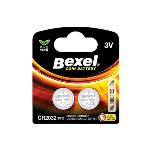 건전지 코인셀리튬 CR2032 2P 팩 2EA 카드
