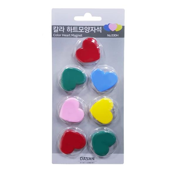 하트모양자석(No.530 하트 7개입 Ø30mm)
