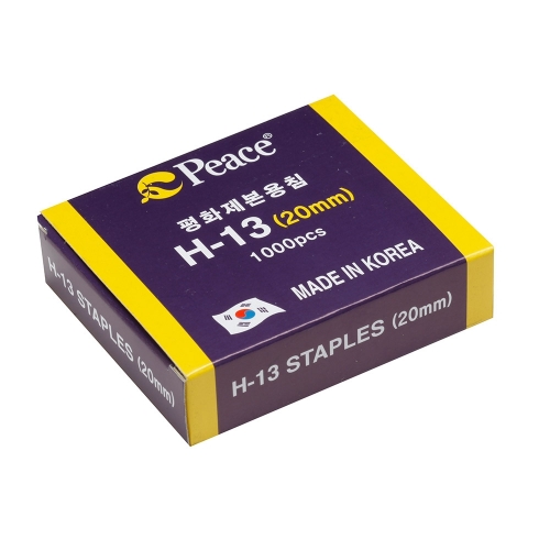 평화 스테플러침 H 13 20mm 1000pcs