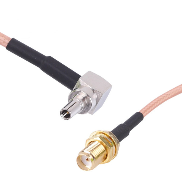 RP-SMA(M) to CRC9(M) 꺾임 안테나 변환 20cm