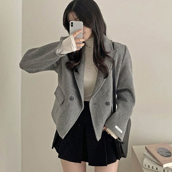 미디 기장 카라 코트 데일리 부담 없이 입기 좋은 아우터 LDN-20250030