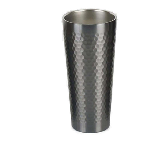 벌집무늬 이중진공 블랙 스텐컵 430ml