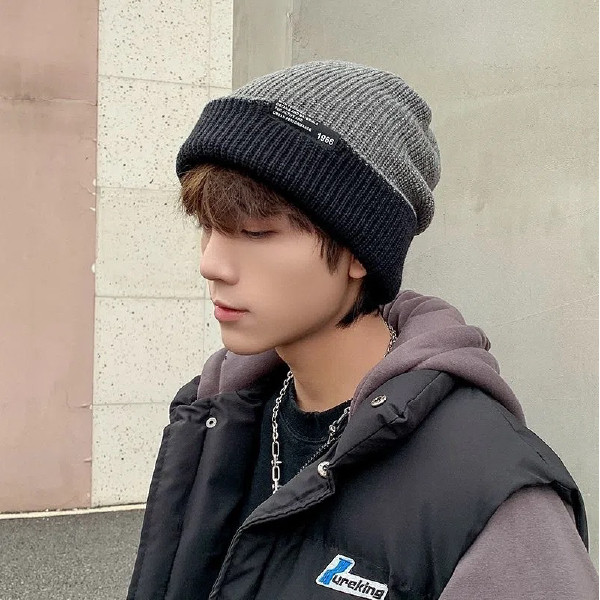 [이거찜] 양면 니트 비니 벙거지모자