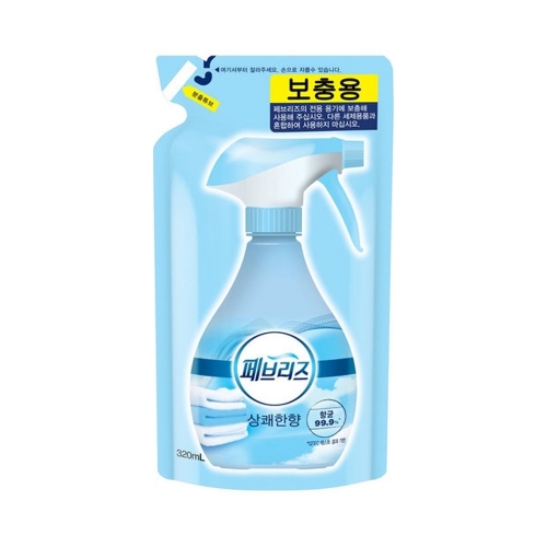 페브리즈 섬유탈취제 리필 상쾌한향 320ml 박스 12개
