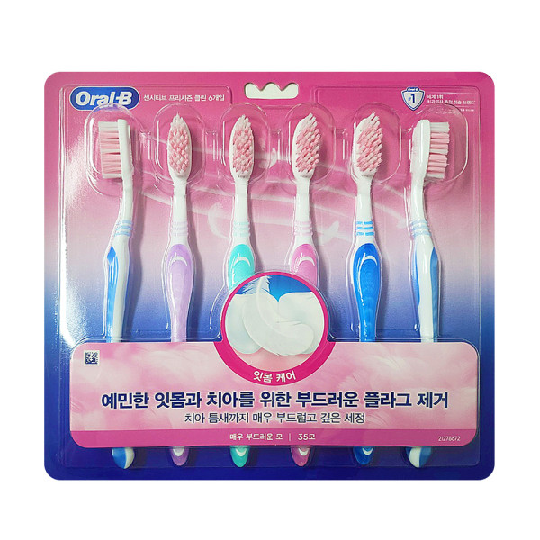 오랄비 센시티브 프리시즌 클린 6개입