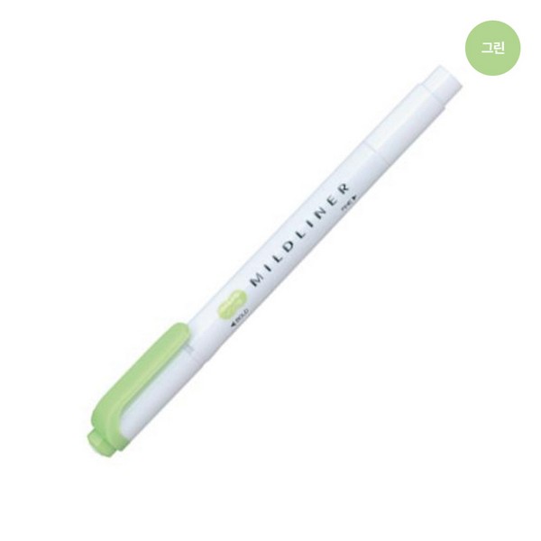 제브라 마일드라이너 1.4mm 4.0mm 그린 WKT7-MG