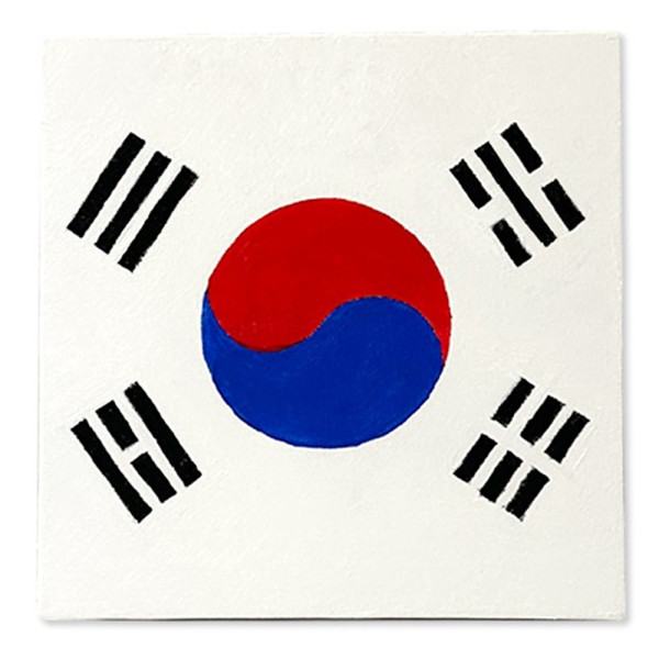 (TD) 캔버스 컬러 넘버링 액자 - 태극기