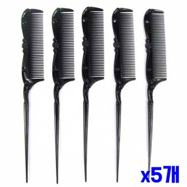 블랙 엔틱 꼬리빗 5P x5개