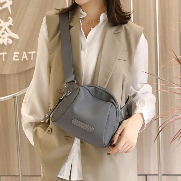 남여공용 심플 웨이스트백 그레이