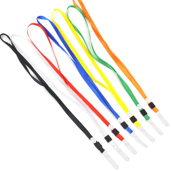 PVC 납작 컬러 명찰 목걸이줄 1P