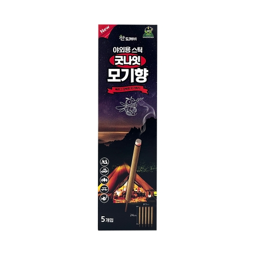 산도깨비 야외용스틱 킬파프 모기향 5개입 박스 24개