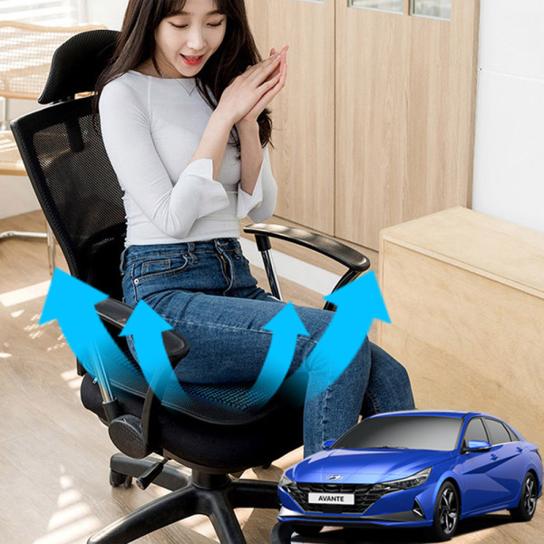 아반떼CN7 시원한쿨링팬 메쉬 쿨링방석 호환