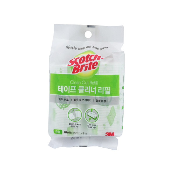 3M 테이프클리너 돌돌이 중형 리필 2개입 10cm