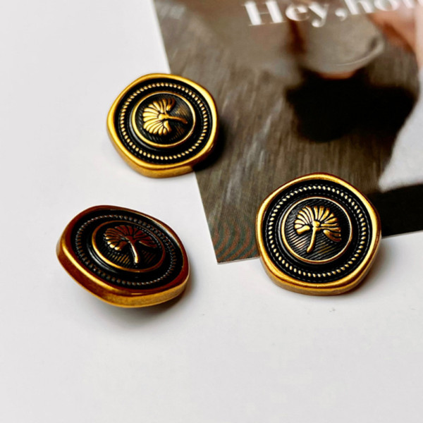 금단추 요술단추 바지허리 자켓 도금 블랙20mm