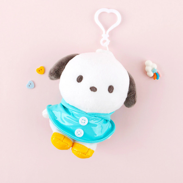 산리오 포차코 우비 가방고리 13cm