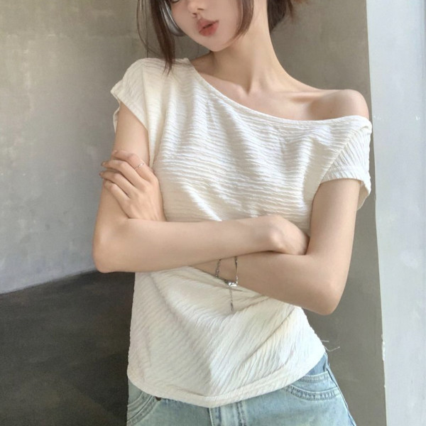 MFNC060223 - 데일리 여리핏 드레이프 셔링 반팔티
