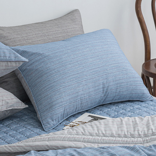 해피니 드리즐 소프트마이크로 간절기 베개커버 50x70cm 블루 베개솜 별매