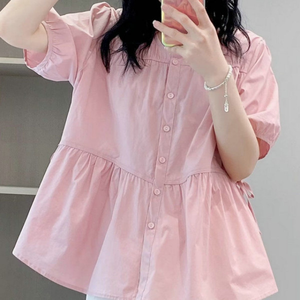 아모넬라 피오니데이 블라우스 루즈핏 빅사이즈 오피스룩 하객룩 여름 임부복 임산부옷
